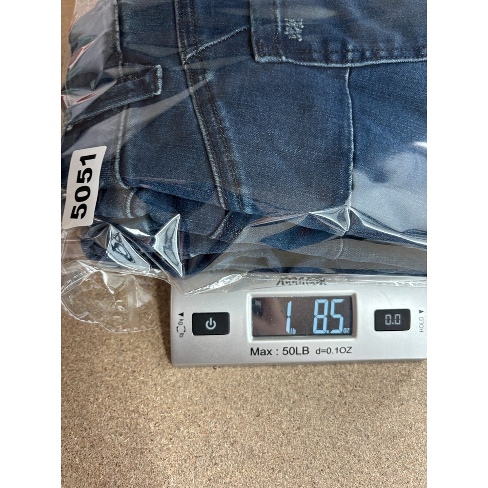 Democracy Jeans Womens Plus 18W Blue Straight Ab Solution Distressed High Rise - Picture 9 of 9